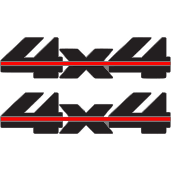 2x 4x4 Style 5 Stickers Decals - DecalsHouse