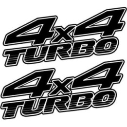 2x 4x4 Turbo Stickers Decals - DecalsHouse