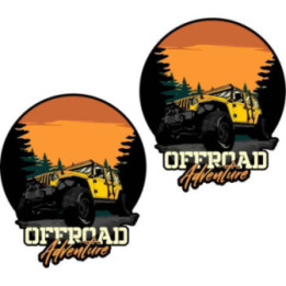 2x Off Road Offroad Adventure Suv 4x4 Stickers Decals - DecalsHouse