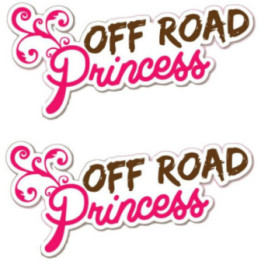 2x Off Road Princess 4x4 4wd Stickers Decals - DecalsHouse