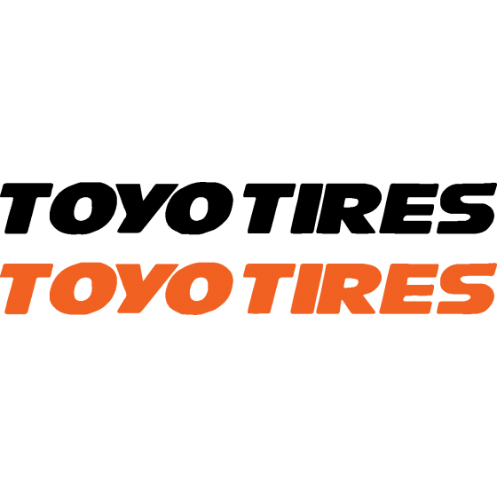 2x Toyo Tires Style 2 Vinyl...