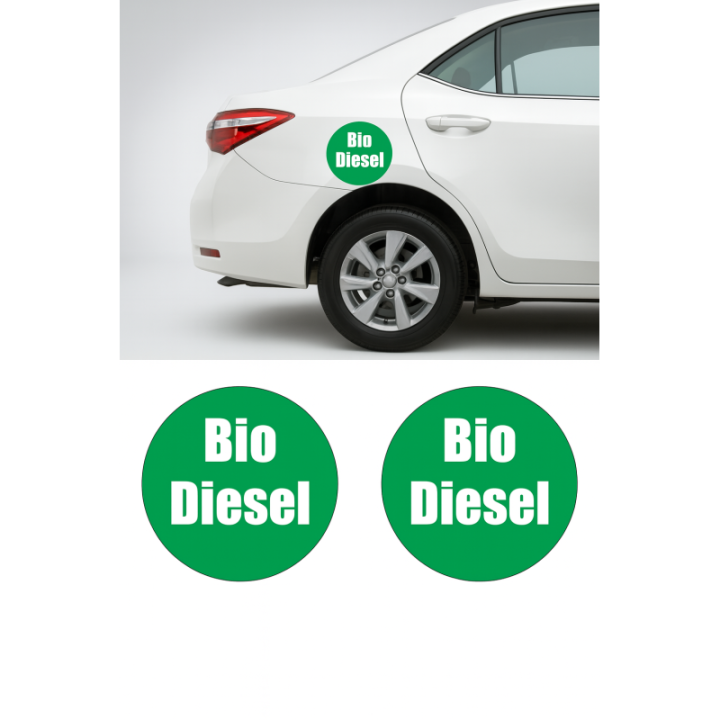 2x Bio Diesel Stickers Decals - DecalsHouse