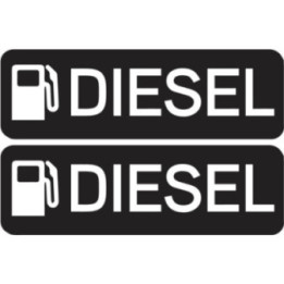 2x Diesel Dh Stickers Decals - DecalsHouse