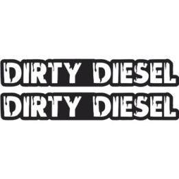 2x Diesel Dirty Stickers Decals - DecalsHouse