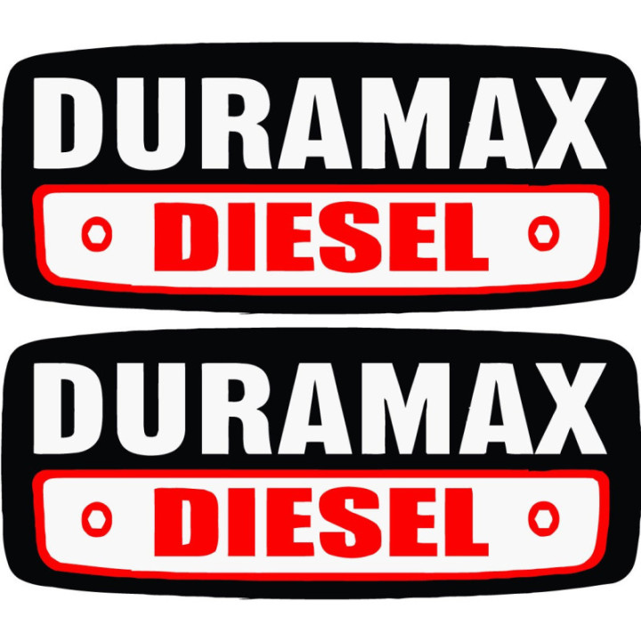 2x Diesel Duramax Stickers Decals - DecalsHouse