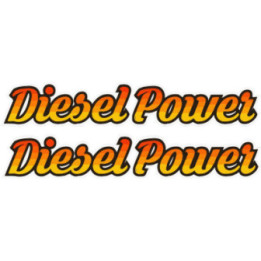 2x Diesel Power Dh Stickers Decals - DecalsHouse