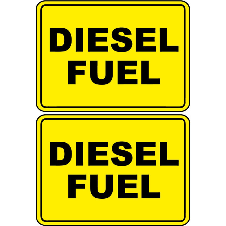 2x Diesel Style 2 Stickers Decals - DecalsHouse