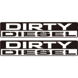 2x Dirty Diesel Stickers Decals - DecalsHouse