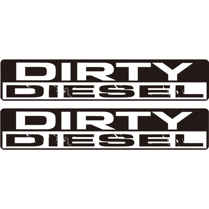 2x Dirty Diesel Stickers Decals - DecalsHouse