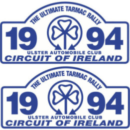 2x 1994 Circuit Of Ireland Stickers Decals - DecalsHouse
