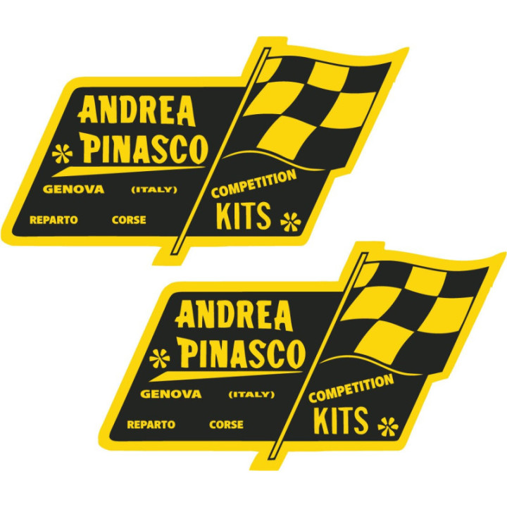 2x Andrea Pinasco Stickers Decals - DecalsHouse