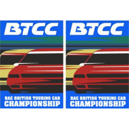 2x British Touring Car Championship Stickers Decals - DecalsHouse