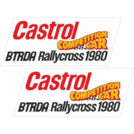 2x Btrda Rallycross 1980 [Converted] Stickers Decals - DecalsHouse