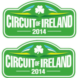 2x Circuit Of Ireland Style 2 Stickers Decals - DecalsHouse