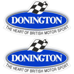 2x Donington Park Stickers Decals - DecalsHouse