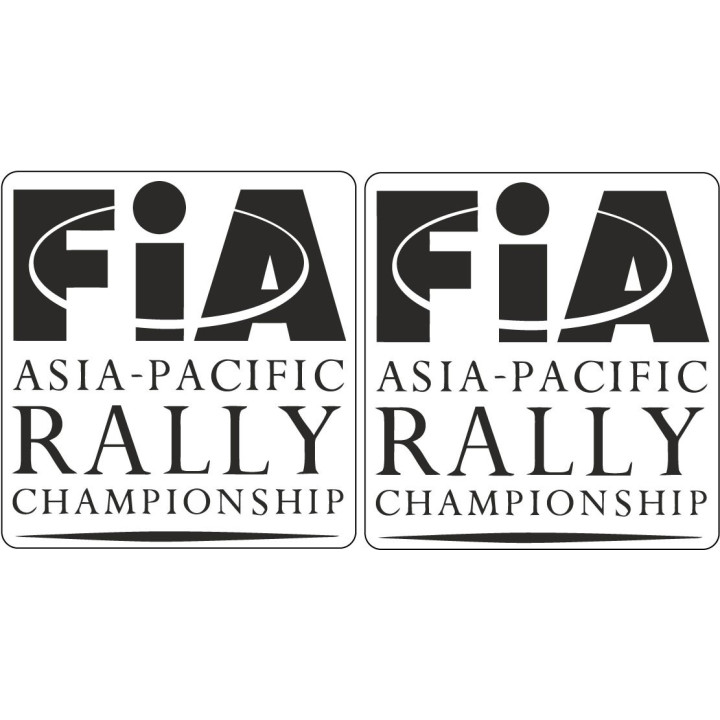 2x Fia Asia Pacific Rally Stickers Decals - DecalsHouse