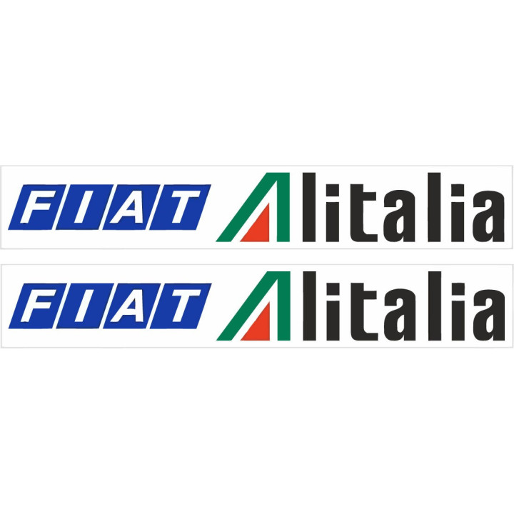 2x Fiat Alitalia 131 Rally Team Stickers Decals - DecalsHouse