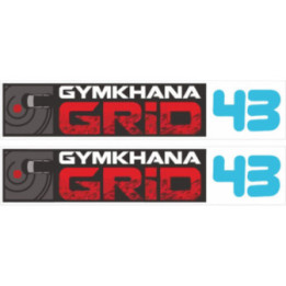 2x Gymkhana Grid 43 Stickers Decals - DecalsHouse