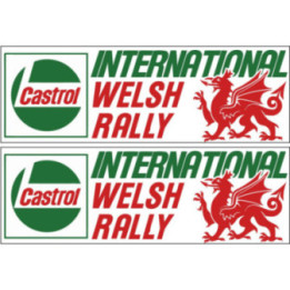 2x International Welsh Rally Stickers Decals - DecalsHouse