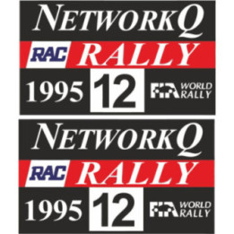 2x Network Q Rac Rally Door Stickers Decals - DecalsHouse