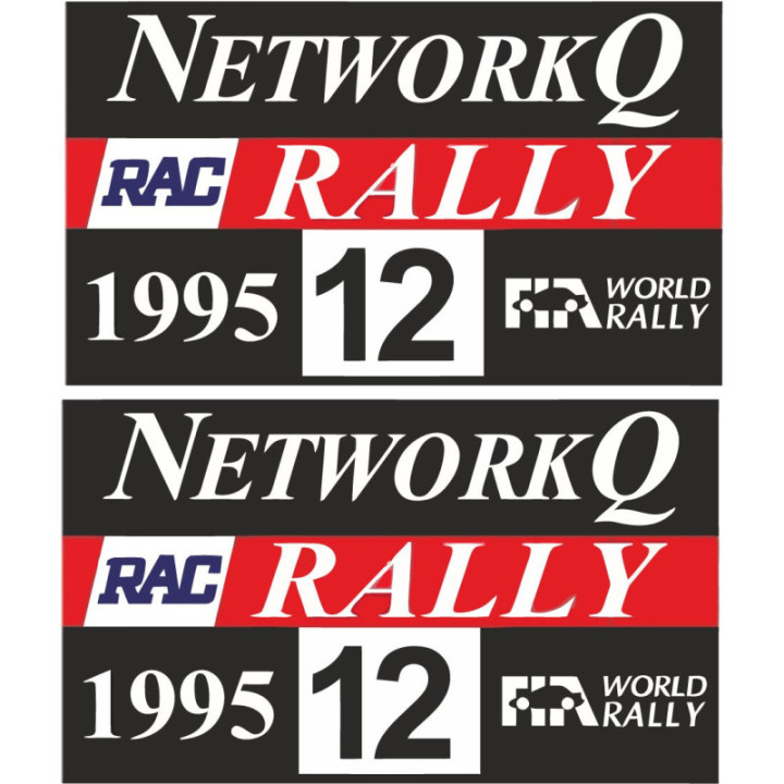 2x Network Q Rac Rally Door Stickers Decals - DecalsHouse