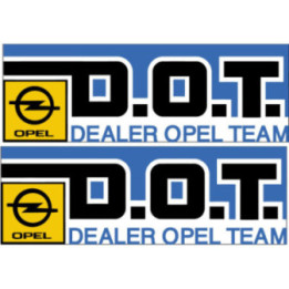 2x Opel Dealer Team Stickers Decals - DecalsHouse