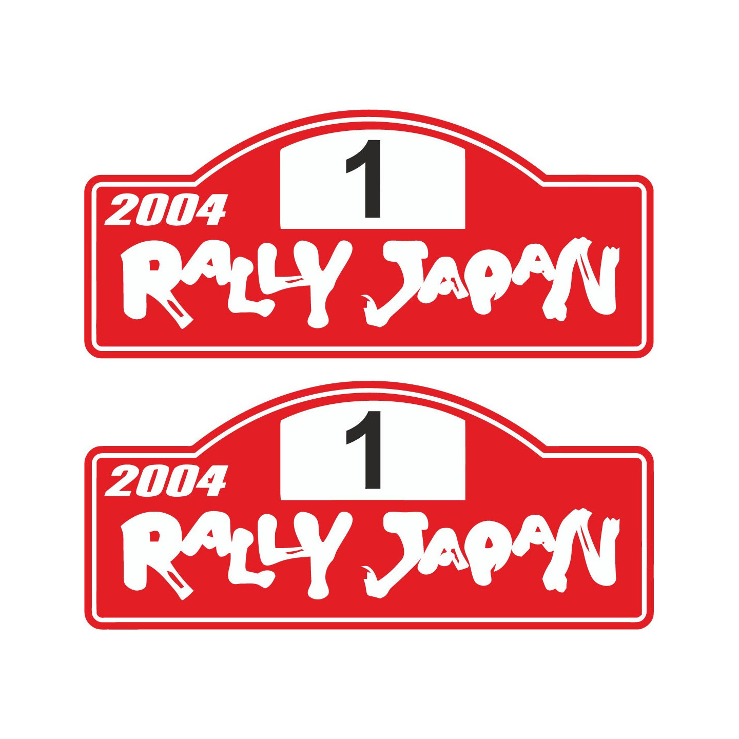 2x Rally Japan 2004 Stickers Decals - DecalsHouse