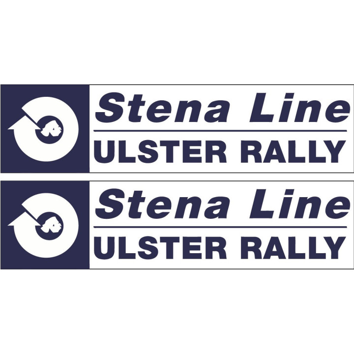 2x Stena Line Ulster Rally Stickers Decals - DecalsHouse