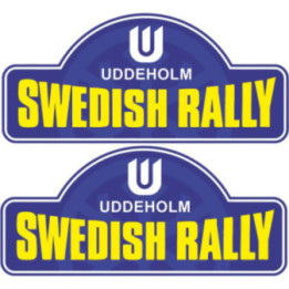 Swedish Rally Stickers – WRC Rally Sweden Winter Stage Decals (2-Pack) | DecalsHouse