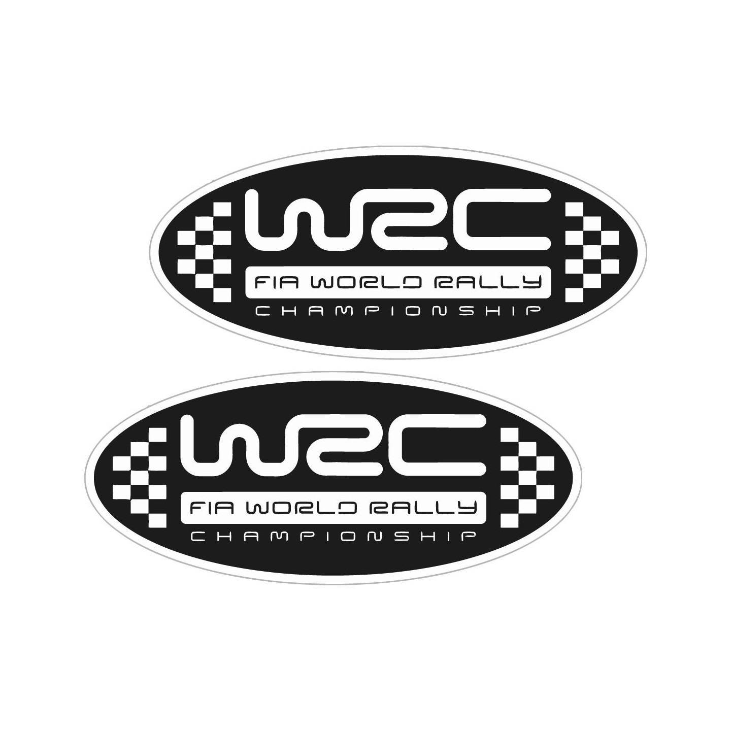2x Wrc Fia World Rally Stickers Decals - DecalsHouse