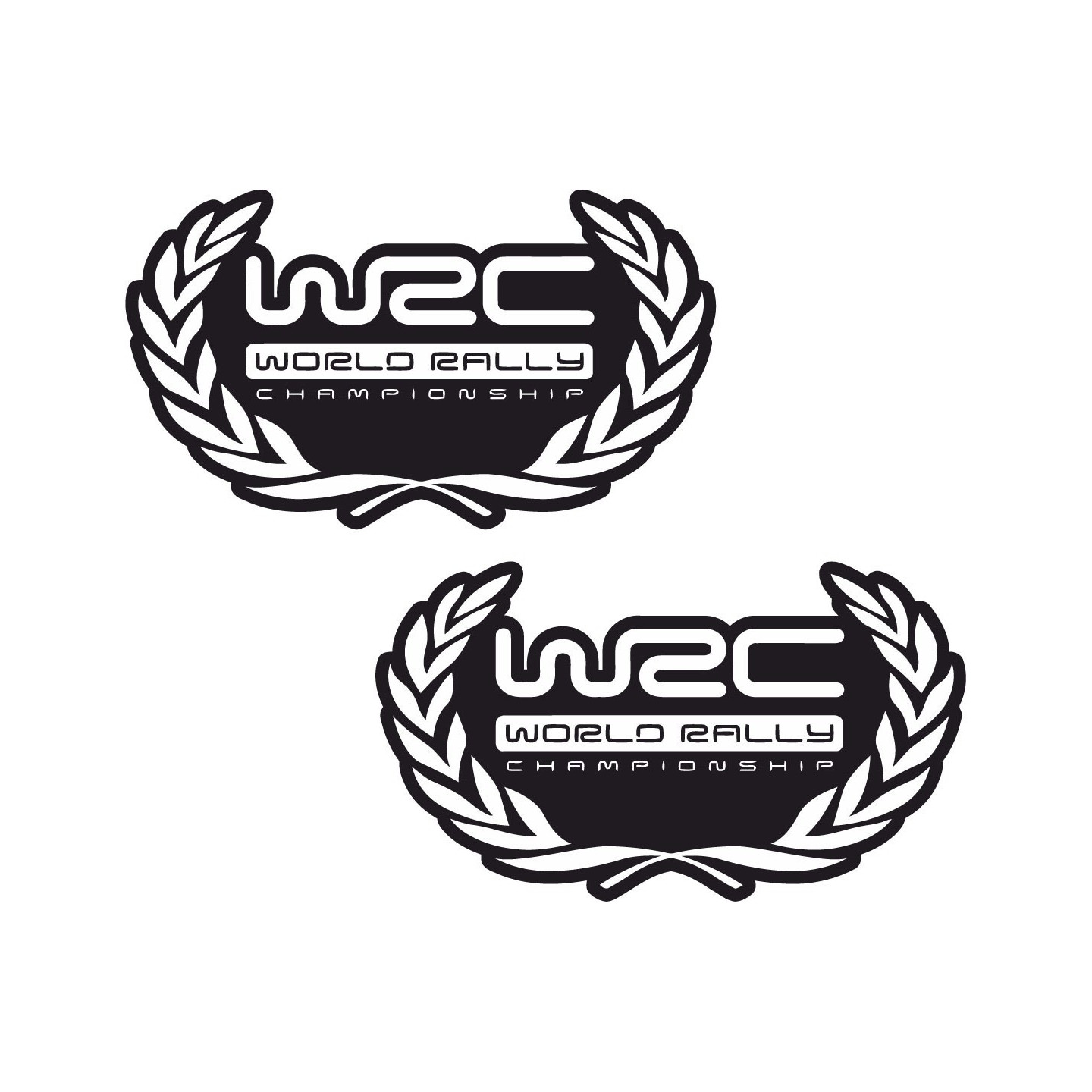 2x Wrc World Rally Stickers Decals - DecalsHouse