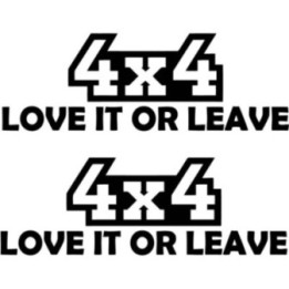 2x 4x4 Love It Or Leave It 4wd Off Road Die Cut Stickers Decals - DecalsHouse