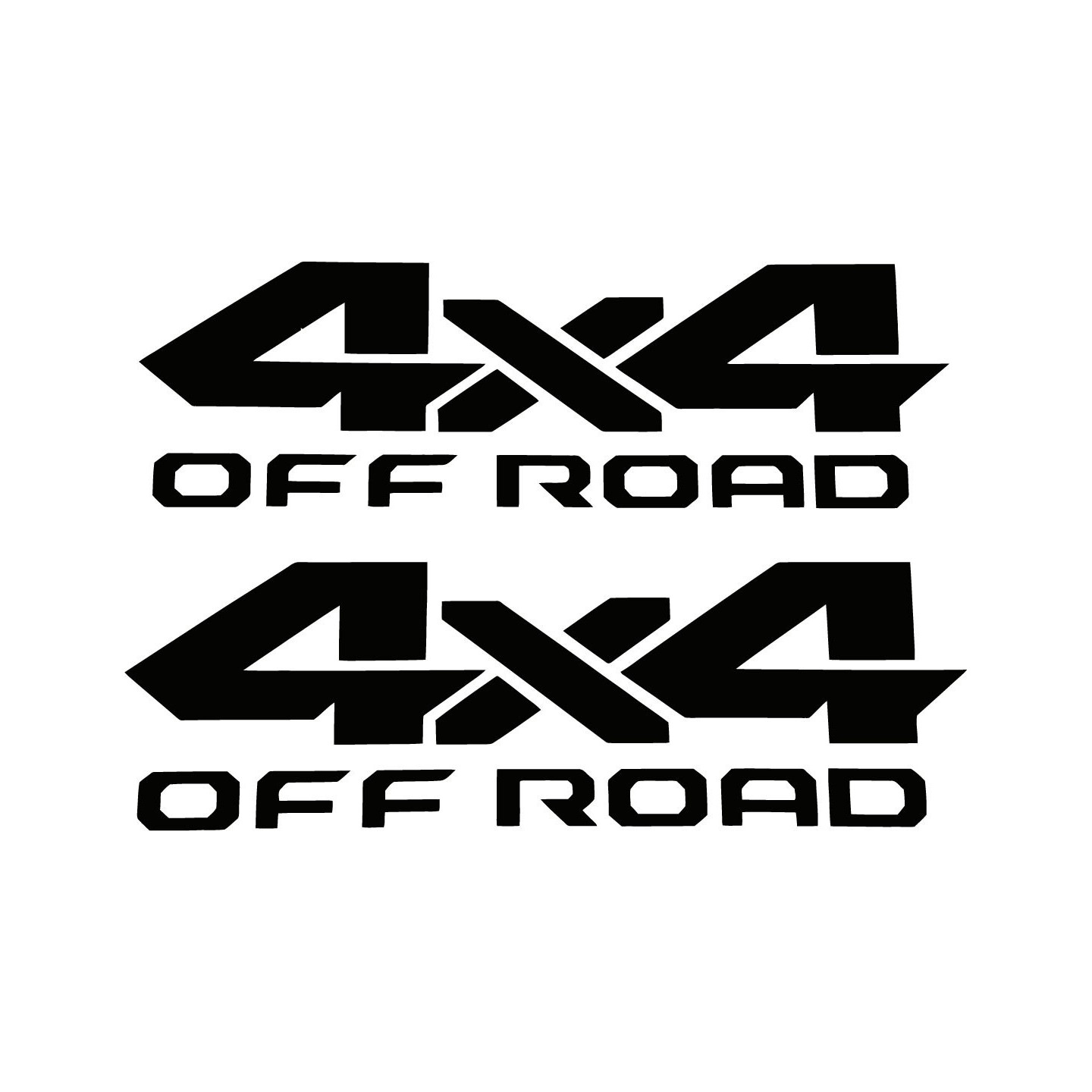 2x 4x4 Off Road 4wd Die Cut Stickers Decals - DecalsHouse