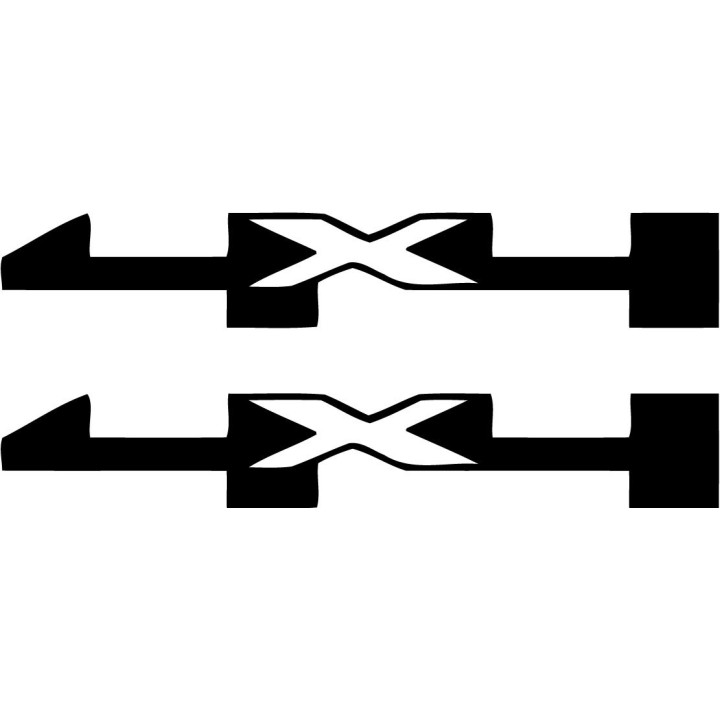2x 4x4 Off Road 4wd Die Cut Style 12 Stickers Decals - DecalsHouse