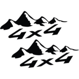 2x 4x4 Off Road 4wd Die Cut Style 15 Stickers Decals - DecalsHouse