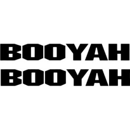Booyah Fishing Die Cut Decals Stickers - DecalsHouse