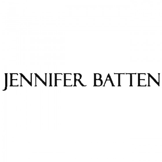 Jennifer Batten Logo Vinyl...