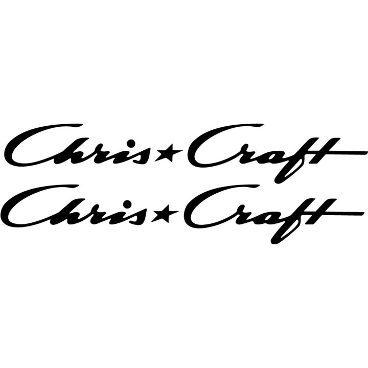 Chris-Craft Stickers – Wooden Boat Classic Cruiser Decals (2-Pack)
