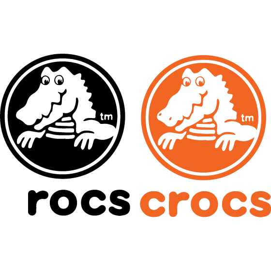 2x Crocs Shoes Logo Vinyl...