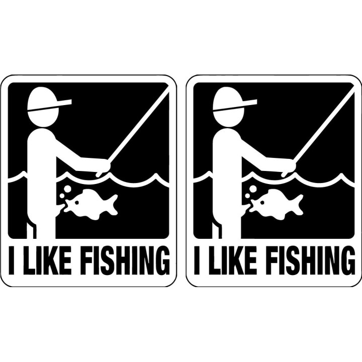 I Like Fishing 29 Die Cut Decals Stickers - DecalsHouse