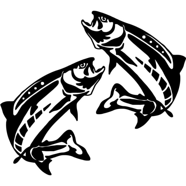 Lake Trout Fishing 29 Die Cut Decals Stickers - DecalsHouse