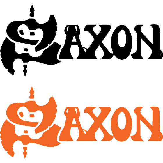 2x Saxon Band Logo Vinyl...