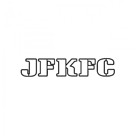 Jfkfcband Logo Vinyl Decal