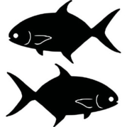 Pompano Fishing 23 Die Cut Decals Stickers - DecalsHouse