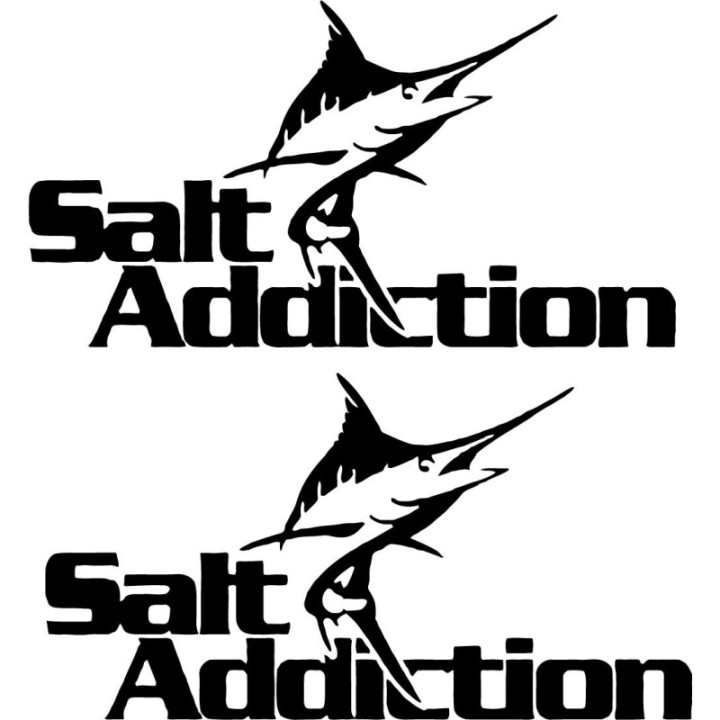 Salt Addiction Die Cut Style 7 Decals Stickers - DecalsHouse