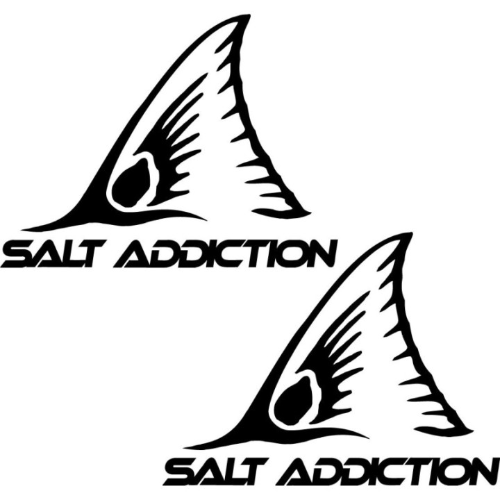 Salt Addiction Redfish Die Cut Decals Stickers - DecalsHouse