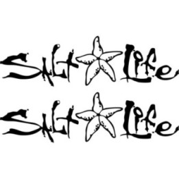 Salt Life Signature Starfish Stickers – Fishing Coastal Lifestyle Decals (2-Pack)