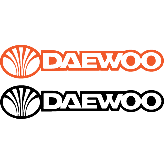 2x Daewoo Logo Contour...