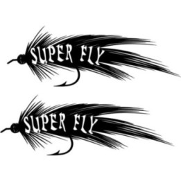 Super Fly Fishing Die Cut Decals Stickers - DecalsHouse