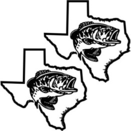 Texas Bass Fishing 29 Die Cut Decals Stickers - DecalsHouse